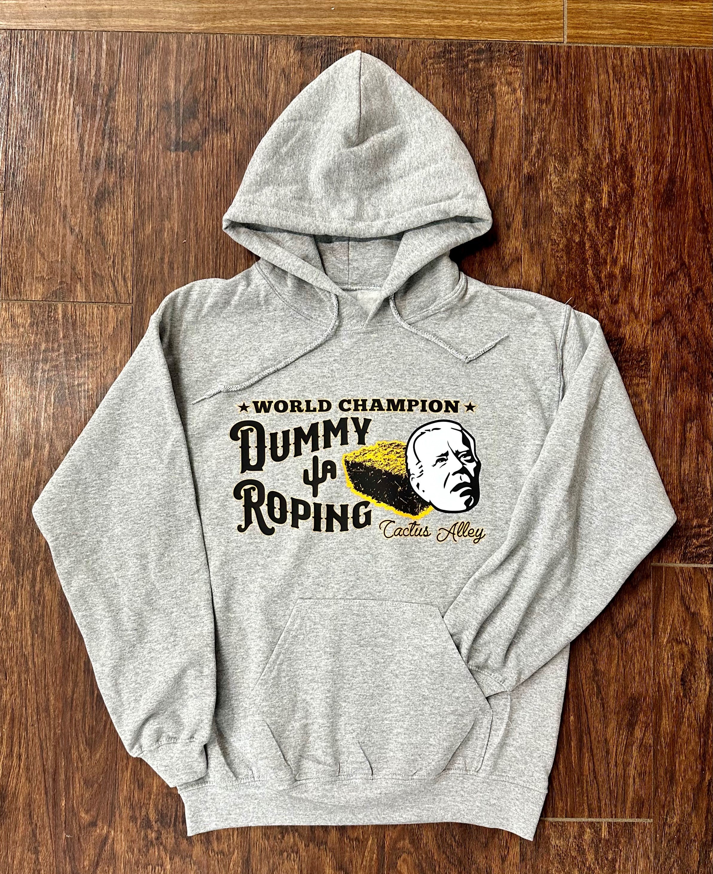 Dummy Roping - Sport Grey Adult Hoodie